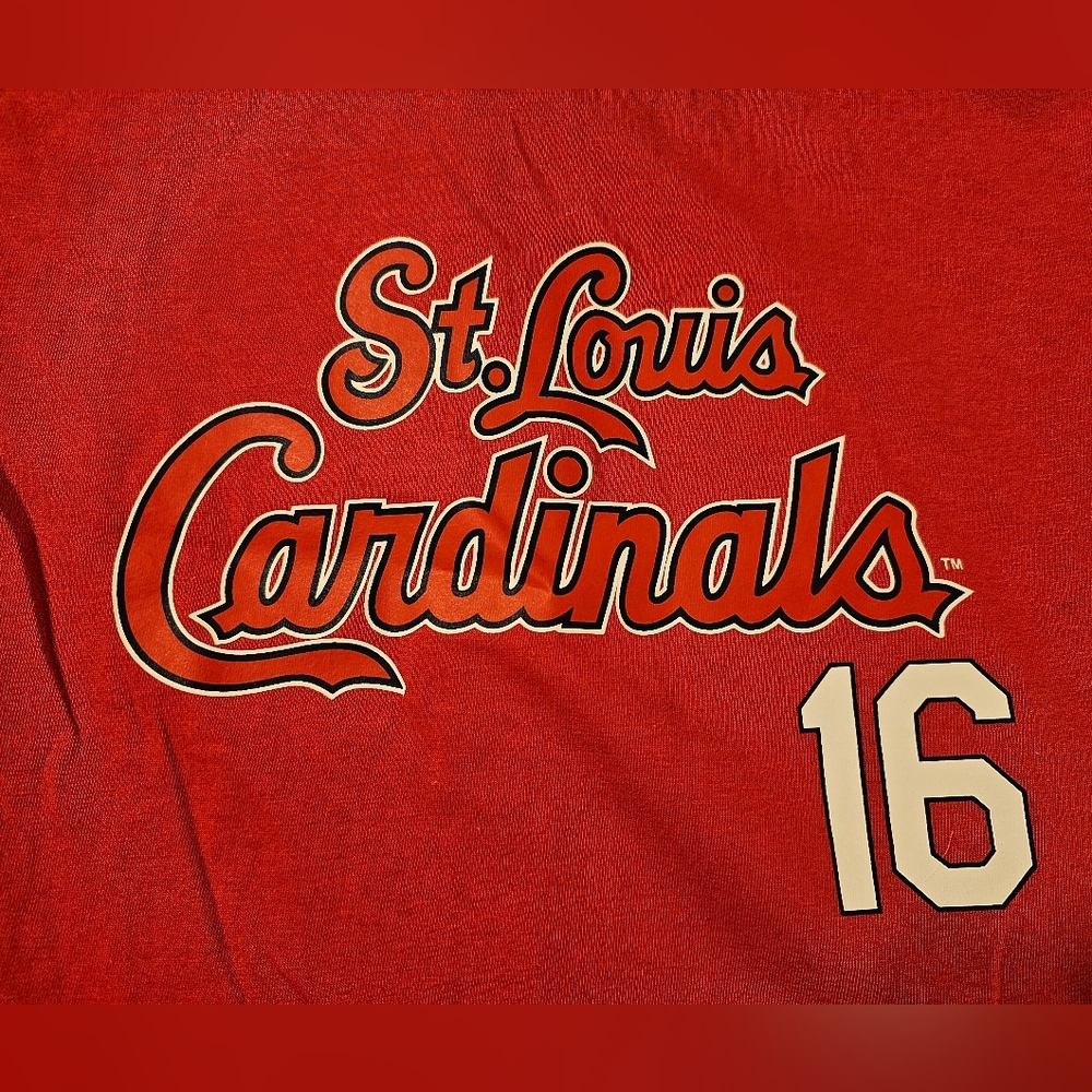 NWT St. Louis Carfinals Nolan Gorman #16 T-shirt.  Size: L 12/14